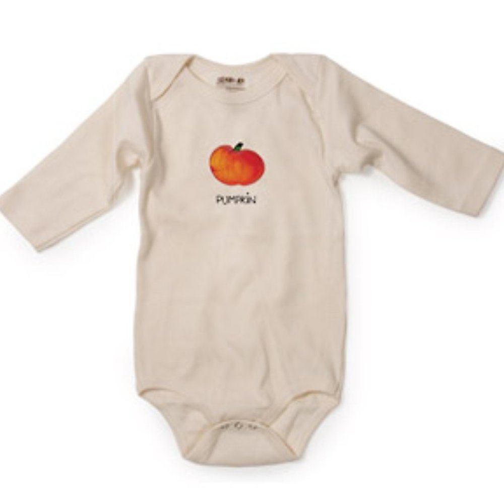 Kee-Ka - Pumpkin L/S Organic Cotton Bodysuit